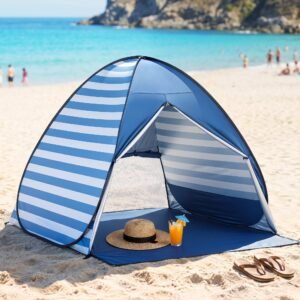 Weisshorn pop-up beach tent with UPF50+ sun protection for 2–3 people – main product image