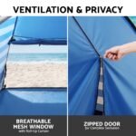 Weisshorn pop-up beach tent with UPF50+ sun protection – product gallery image 4