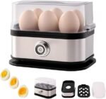 Silver electric egg cooker for home kitchen – main product image