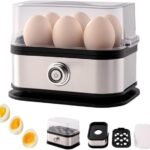 Silver electric egg cooker for home kitchen – main product image