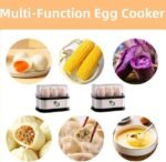 Silver electric egg cooker for home kitchen – product gallery image 3