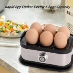 Silver electric egg cooker for home kitchen – product gallery image 6