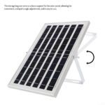6W 5V solar panel USB charger with four USB ports and aluminium frame – product gallery image 5