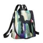 Anti-Theft Large Capacity Backpack for Women, Lightweight Crossbody Shoulder Bag with Adjustable Strap, Multi-Purpose Rucksack for School Work Travel(Beige) - Image 10