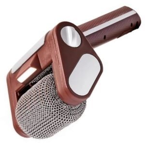 Cordless rotating electric BBQ grill brush cleaner