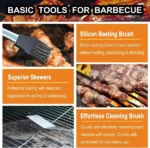 20-piece stainless steel BBQ tool set with aluminium case — additional product view 5