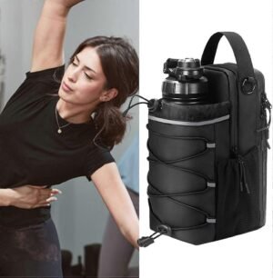 Magnetic water bottle holder bag for gym, hiking and outdoor use – product gallery image 1
