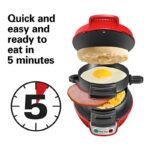 Black electric burger and sandwich maker for home – product gallery image 4