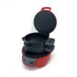 Black electric burger and sandwich maker for home – product gallery image 7
