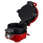 Black electric burger and sandwich maker for home – product gallery image 8