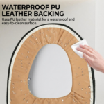 Red USB-powered heated toilet seat cover set – product gallery image 6