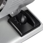 Electric food slicer with 190mm stainless steel blade, silver – product gallery image 5