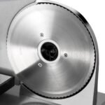 Electric food slicer with 190mm stainless steel blade, silver – product gallery image 7