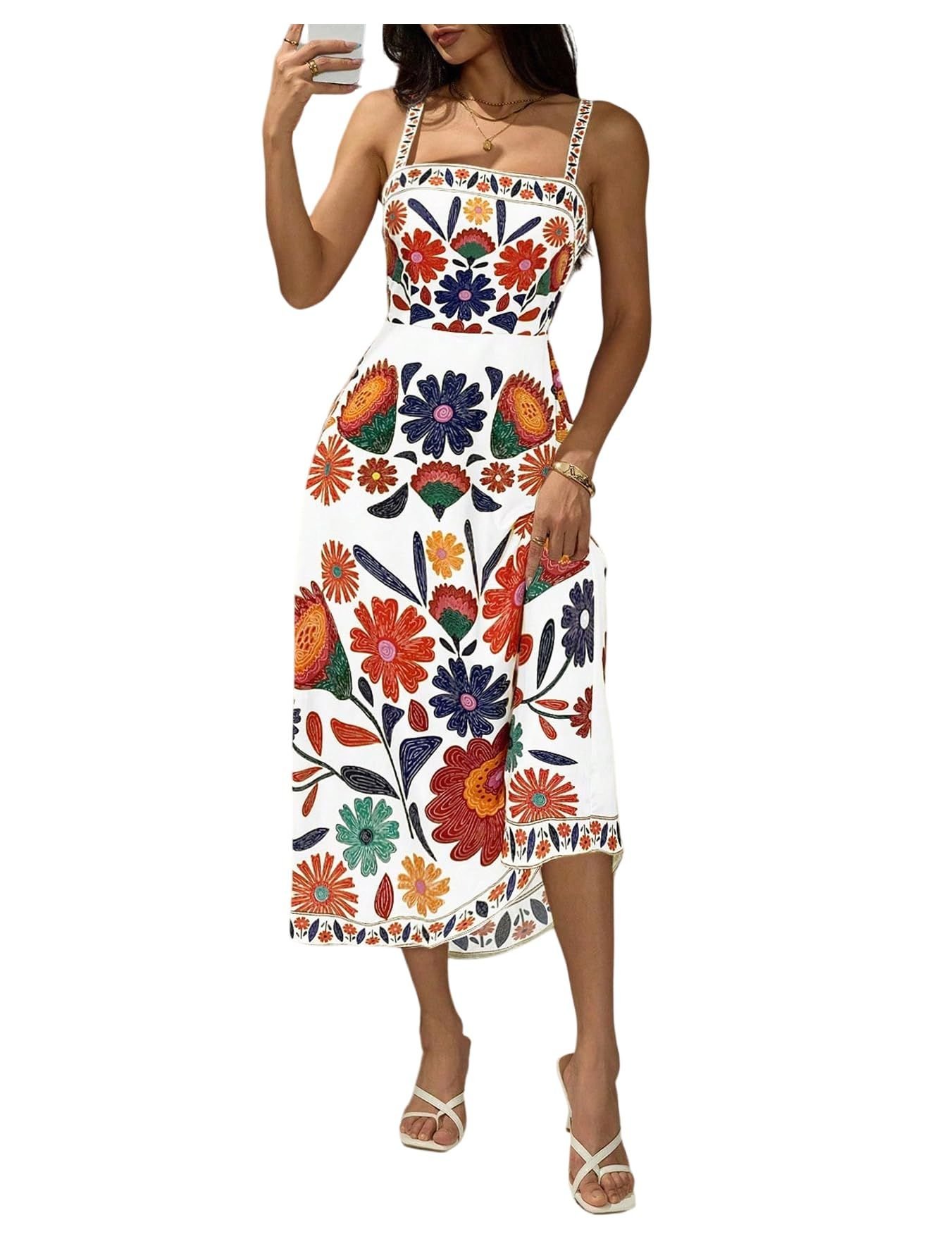 V1402-CS-FDNWIMJE-03-00.jpg Women’s Floral Print Midi Dress for Summer – product image 01