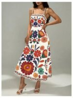 Women’s Floral Print Midi Dress for Summer – product image 03
