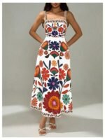 Women’s Floral Print Midi Dress for Summer – product image 04