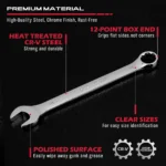 SEDY 32-piece SAE and metric combination wrench set – product gallery image 3