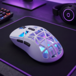 SOLAKAKA SM802 Pro white tri-mode RGB gaming mouse – product gallery image 10