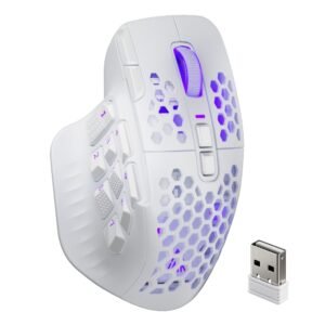 SOLAKAKA wireless MMO gaming mouse with 16 buttons and RGB lighting – product gallery image 1
